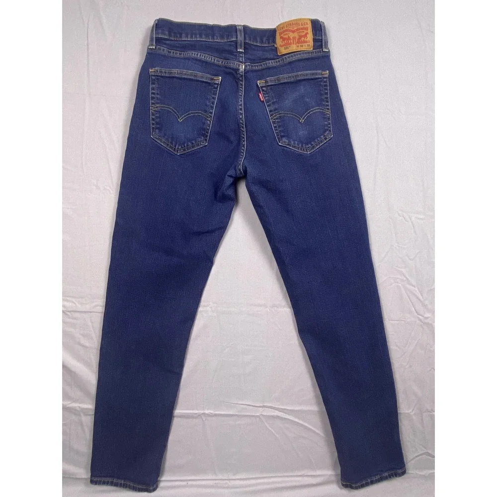 Levi's 531 Athletic Slim Jeans Mens W32 L32 Blue Cotton Stretch Casual Denim